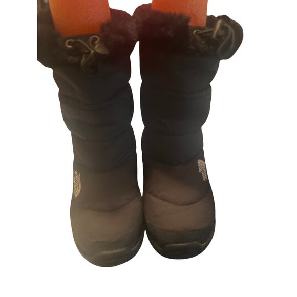VGUC The North Face 700 Women's Black Goose Down Ankle Snow Boots Size 7 - Picture 1 of 9